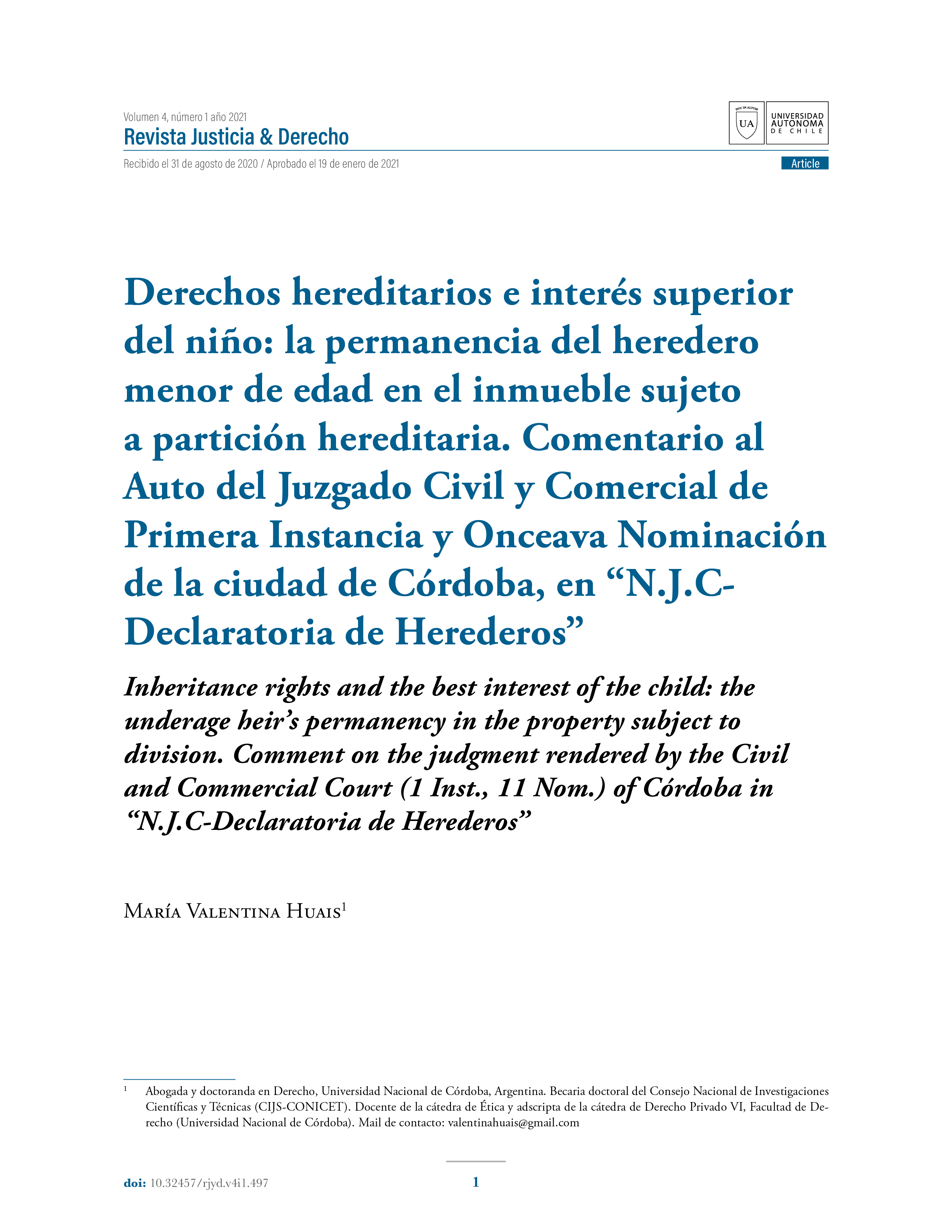 Portada de artículo 497